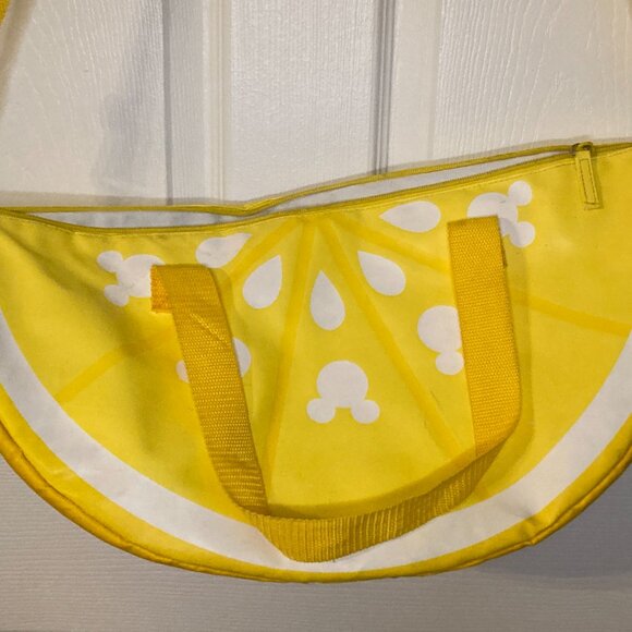 Disney Store Cooler Bag Mickey Mouse Lemon Wedge Large Summer Fun 20" Wide - Picture 5 of 15